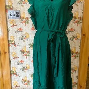 Market & Spruce Teal Midi Dress